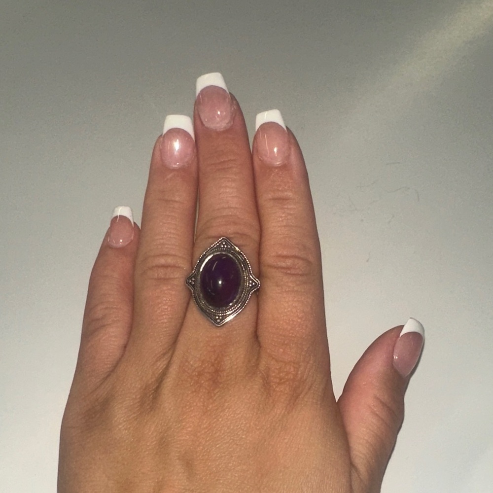 Amethyst Sterling ring